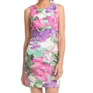 Trina Turk Rory Floral Orchid Cocktail Dress